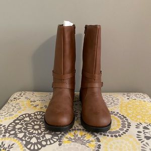 Kids tan/brown calf boots